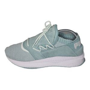 Puma Ignite Sneakers Women Sz 9 Aqua Green Slip On‎ Laces Low Top Athleisure